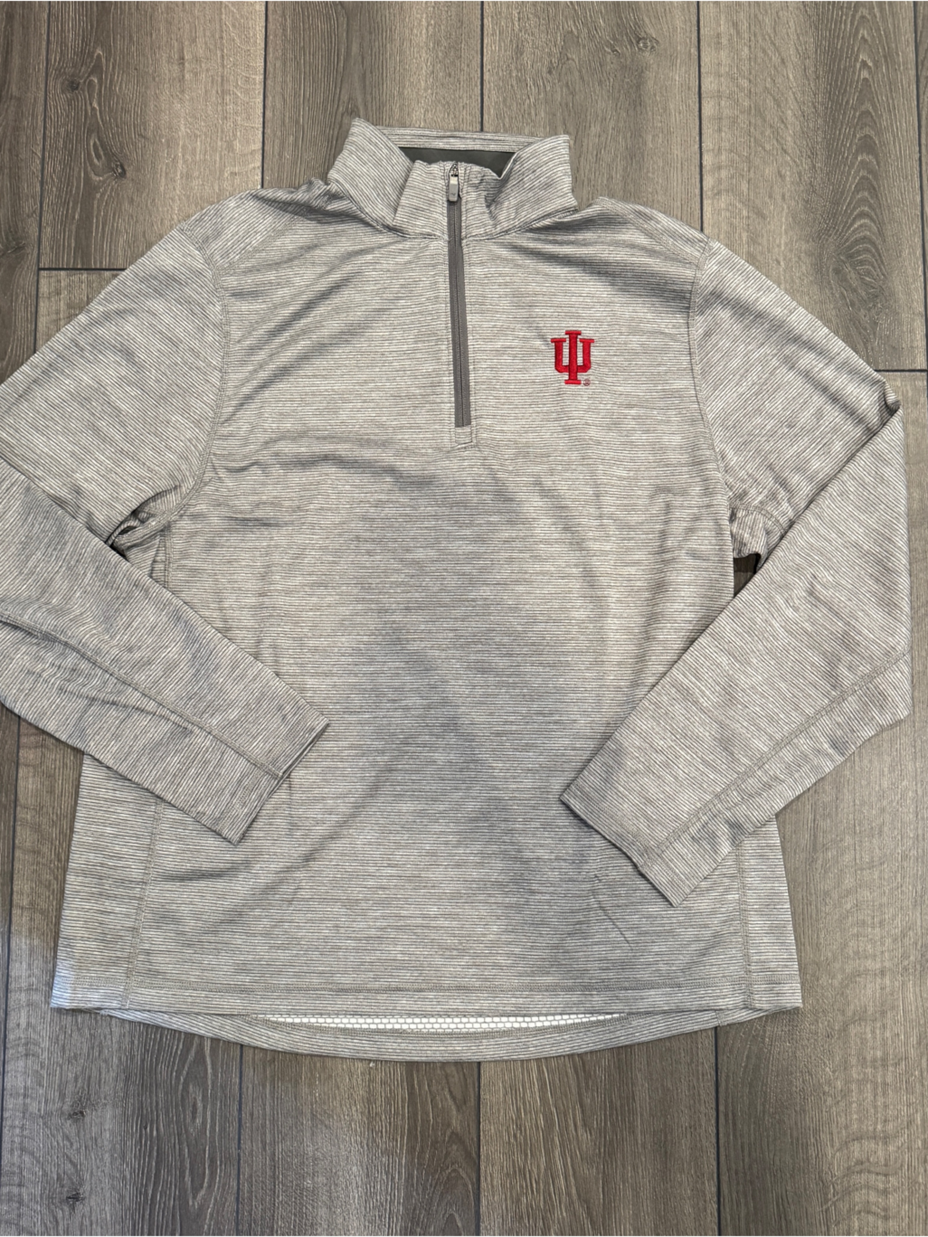 Vineyard Vines Indiana University Gray Heather Quarter Zip Size Xl Never Worn